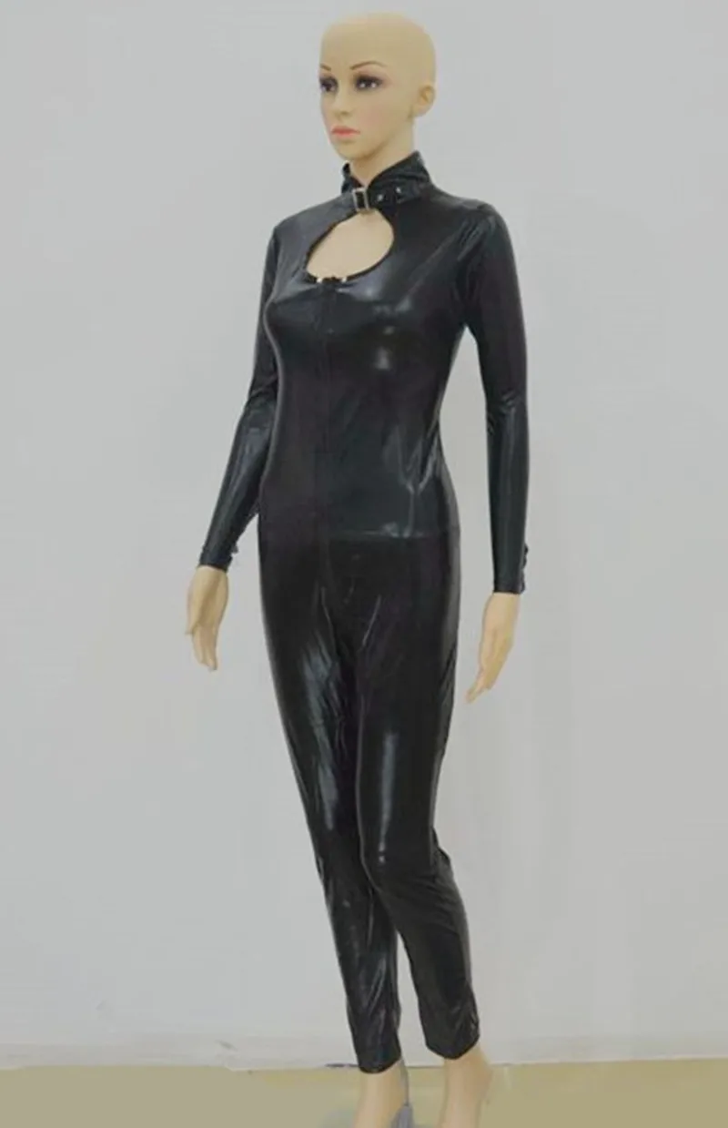Sexy сексуальный черный кот женский комбинезон латексный ПВХ костюмы кошки для танцев женские боди костюмы фетиш кожа DS игровая одежда
