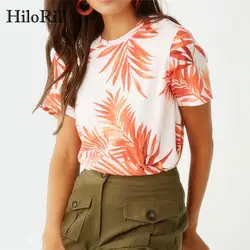 2019 летняя футболка женская пляжная Повседневная футболка с коротким рукавом o-образным вырезом свободная футболка топы шифоновые Блузы