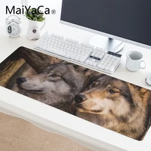 MaiYaCa Large Gaming Wolf Light Forest Wild Calm Peace DIY Design Pattern Computer Mousepad Gaming Mouse Pad For Wolf