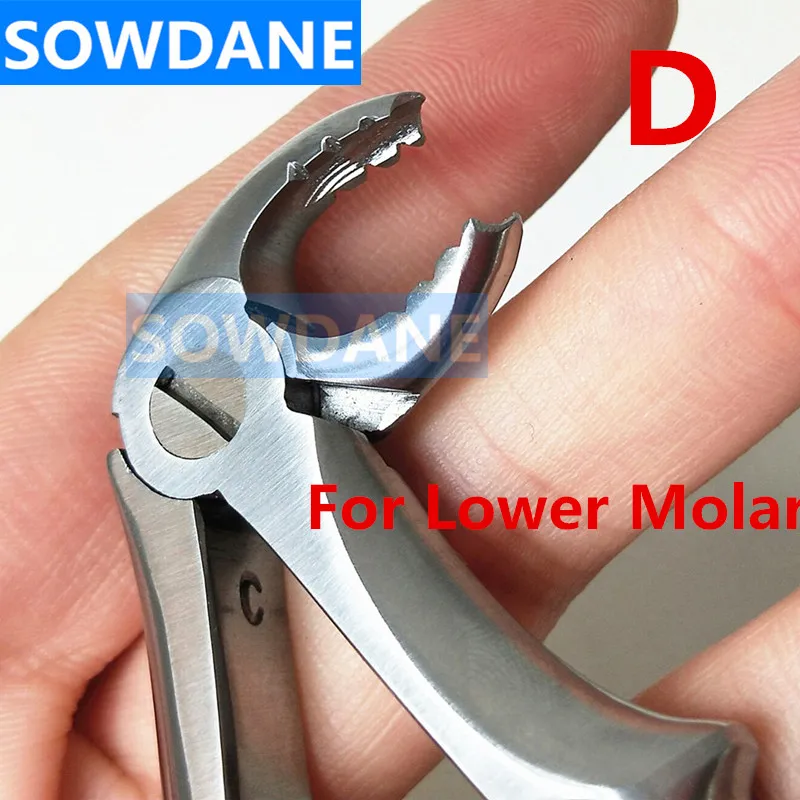 

1 pcs Dental Extraction Forcep Child's Kid Tooth Extracting Plier For Lower Molar Finger grip with hole High Quality Stainless S