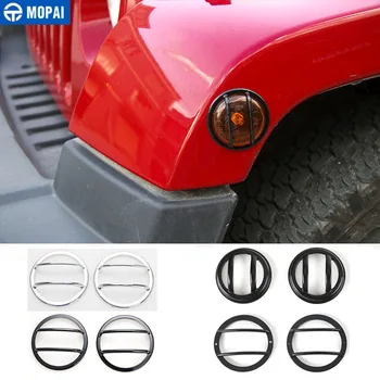 

MOPAI Lamp Hoods for Jeep Wrangler JK 2007+ Car Turning Signal Light Decoration Cover for Jeep Wrangler JK 2007-2017 Accessories