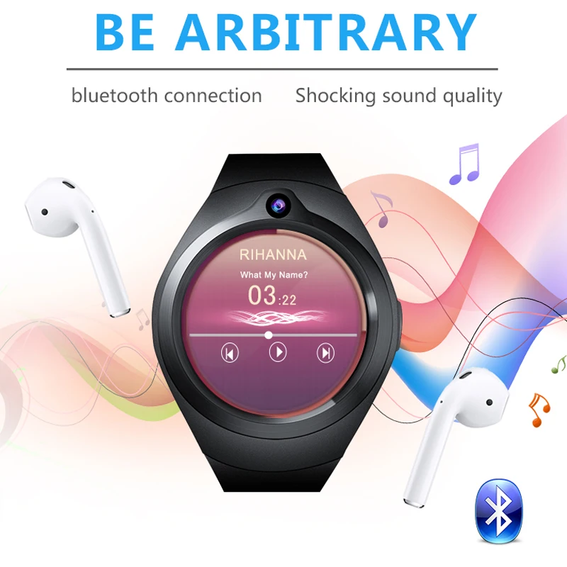 S216 Android 5.1 OS Smart Watch Heart Rate Camera Video Health Monitoring Bluetooth WiFi GPS 3G WIFI SIM WCDMA SmartWatch Phone