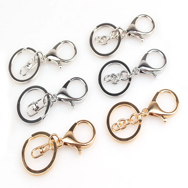 

5 Pcs/Lot Metal Carabiner Clip Style Spring Key Chain Key Ring Silver Color Stainless Steel Sleutelhanger Ring Useful Decoration