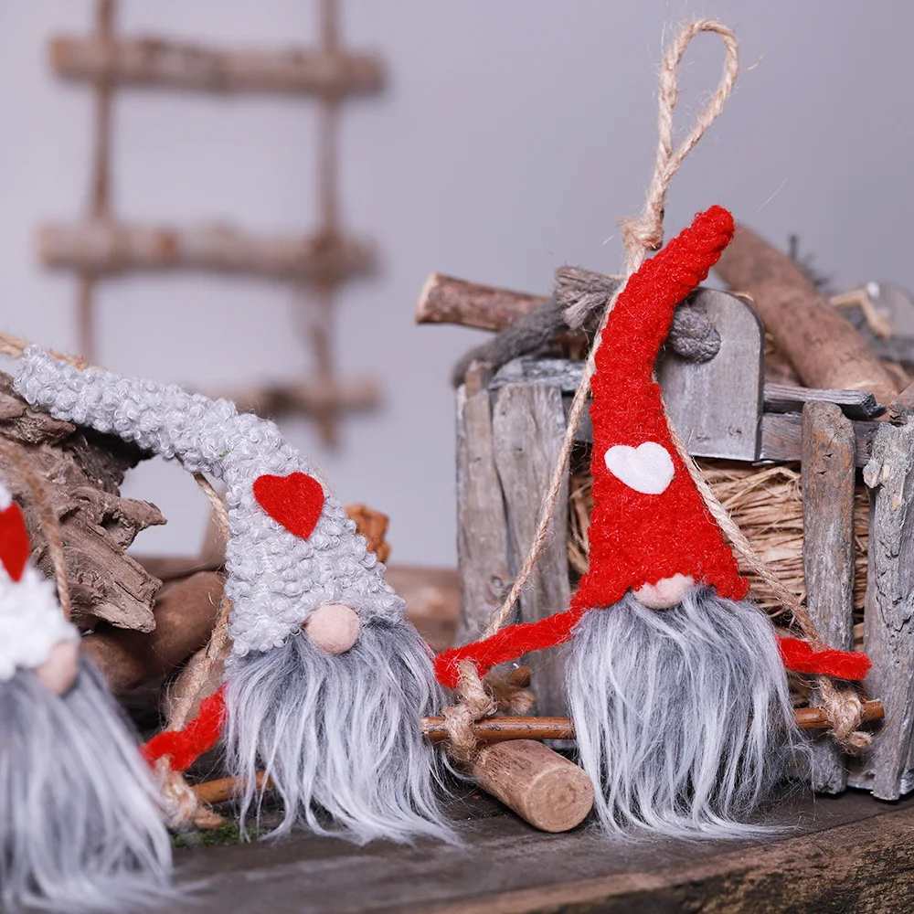 Милые домашние декоративные рождественские украшения подарок качели игрушка Санта-Клаус кукла Рождественская елка украшения Дети Подарок Рождественские украшения куклы