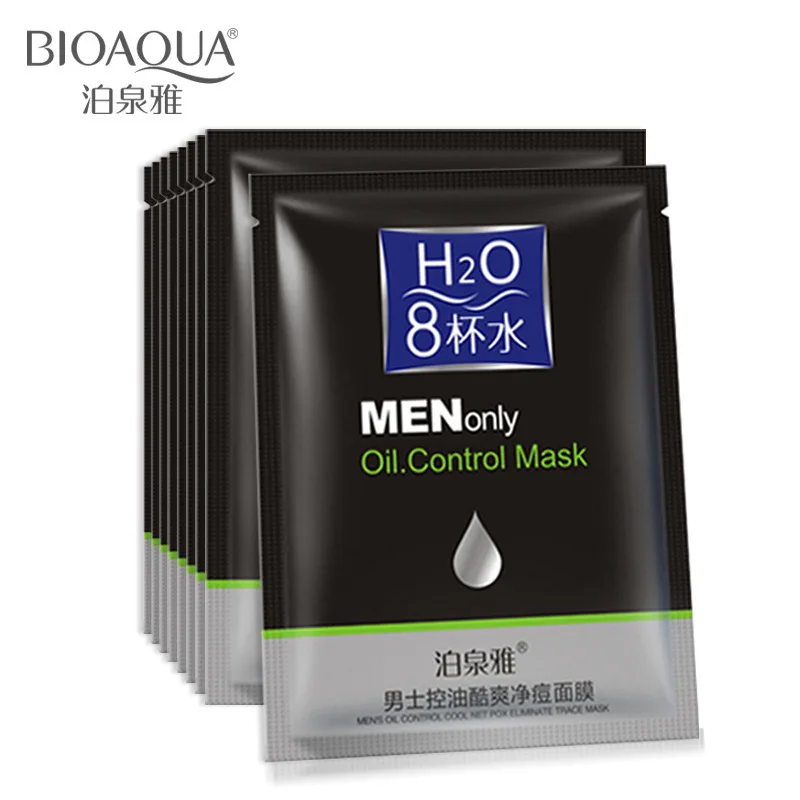 

BIOAQUA men's mask moisturizing oil control anti acne mask to black head shrink pores mask