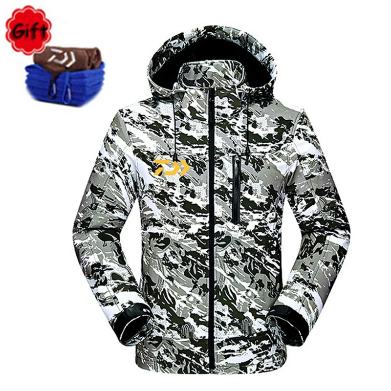 Waterproof Light Fishing Clothes Coat Autumn Winter Warm Fishing ...