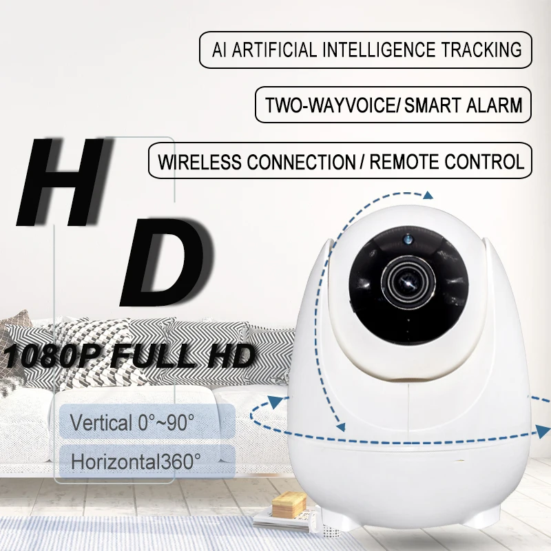 

New AI System Smart Camera Baby Monitor WiFi Camera 1080P 2MP Full HD Pan/Tilt Video Surveillance Indoor Home Security IP Camera