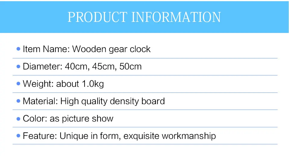 404550cm 3D Wall Clock LargeWoodenVintage Wall Clocks SilentAntique Big Wall Watches Home Decor For Living Room             (1)