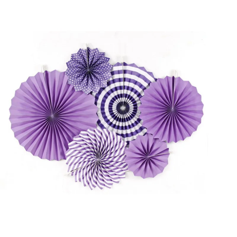 紫色纸扇