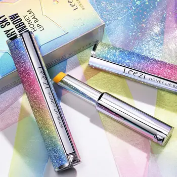 

2019 1 Pcs 2 in 1 Lip Balm Lipstick Color Changing Moisturizer with Shining Starry Case