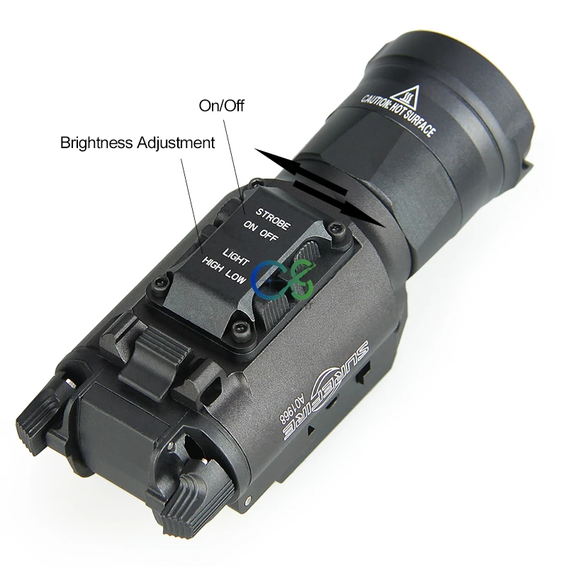  TRIJICON XH35 Light Tactical Flashlight Airsoft Dual Output Ultra-High White LED Brightness Strobe  - 32997659864