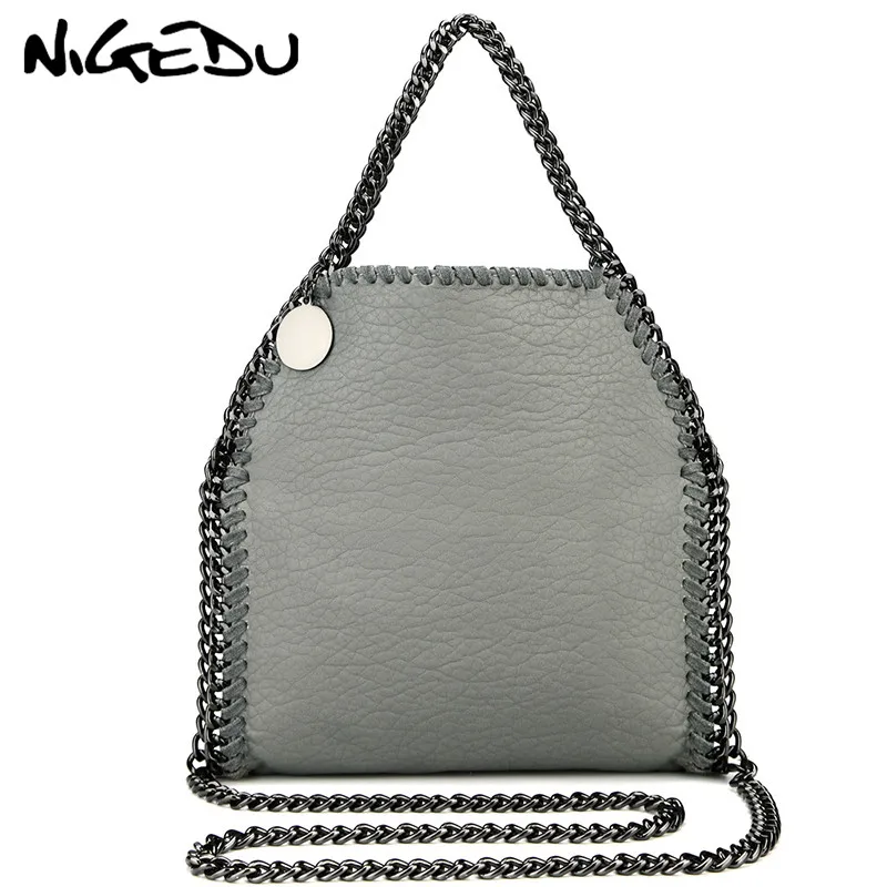 

NIGEDU Soft PU leather women Handbag chain Crossbody bag luxury design Ladies fold Clutches female Shoulder bag Totes bao