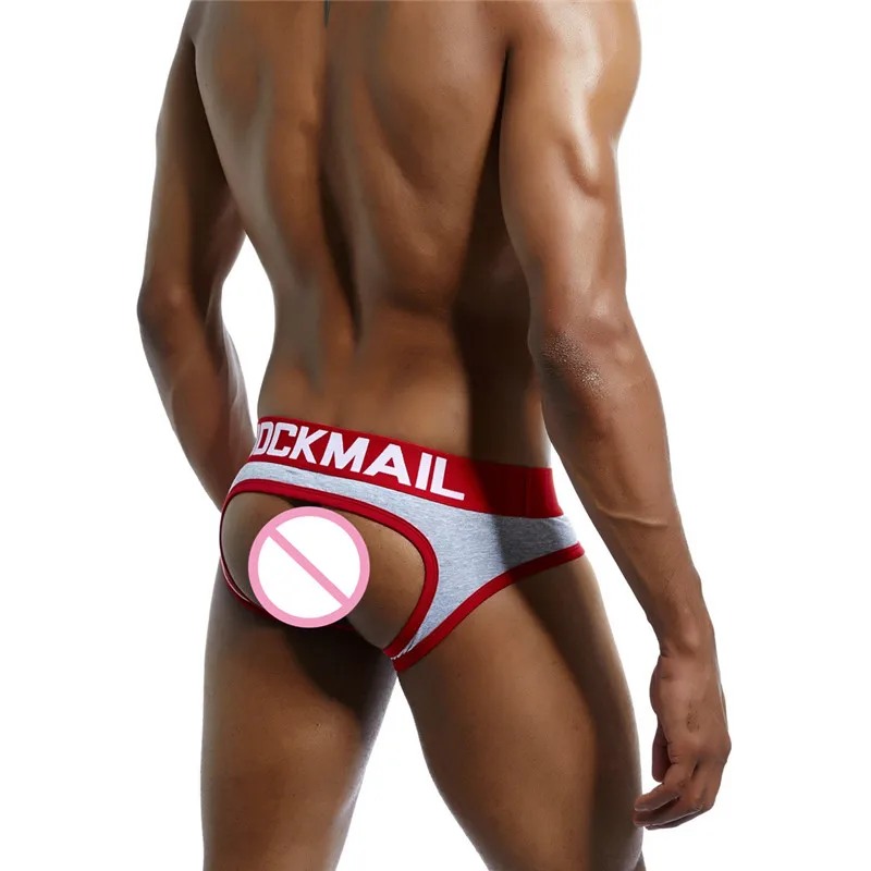 Трусы стринги JOCKMAIL мужские с открытой спиной Брендовое пикантное нижнее белье
