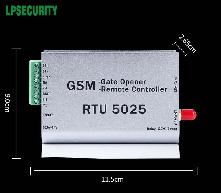 Автоматический GSM SMS контроллер доступа Модуль RTU 5025 серебряный беспроводной смарт двери/ворота открытый переключатель