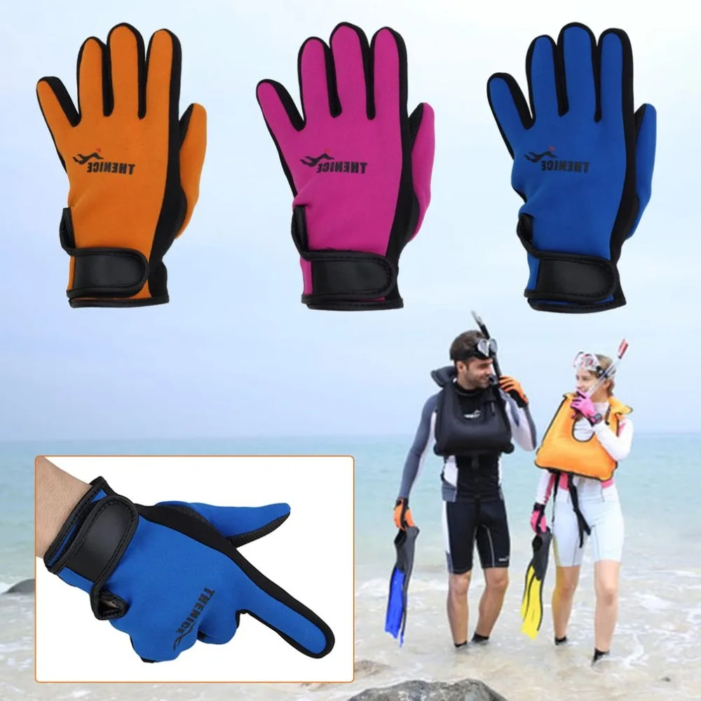

Diving Gloves 1.5mm Neoprene Swimming Snorkeling Equipment Anti-scratch Wetsuit Adjustable Wrist Band Full Finger Gloves
