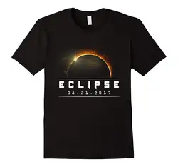 2019 Новая летняя футболка высокого качества, юбилейная футболка Total Eclipse Aug 21st, 2017-красная классная футболка