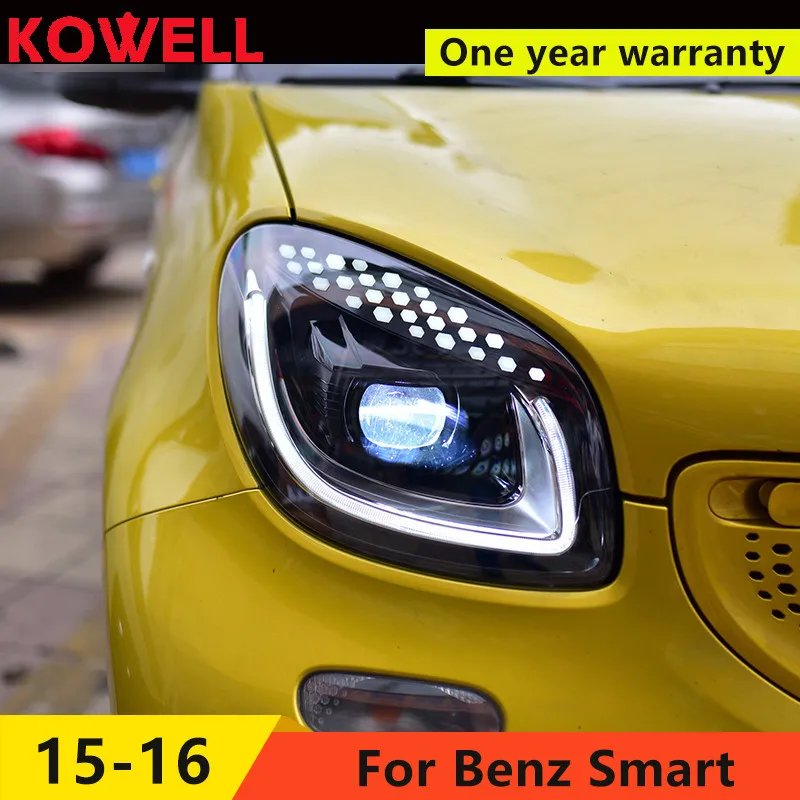 KOWELL Car Styling Car Styling For Smart headlights For Smart head lamp