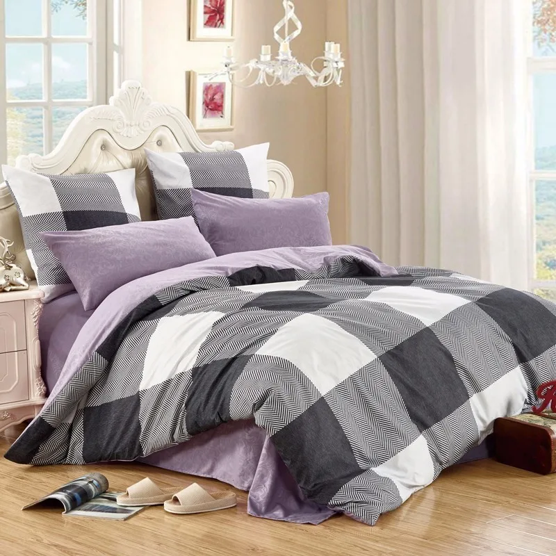 LILIYA 4/6Pieces High Quality Bedding Set Cozy Pillowcase Sheet with