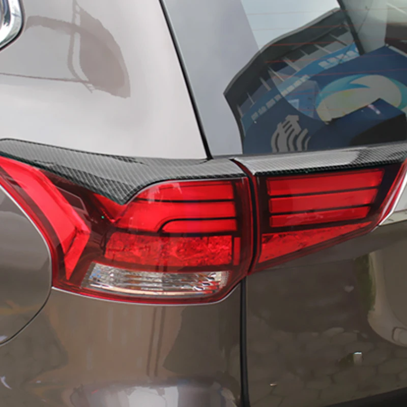 For-Mitsubishi-Outlander-2016-2017-ABS-Carbon-fibre-Rear-Tail-Light-Lamp-Strip-Cover-Trim-back (2)