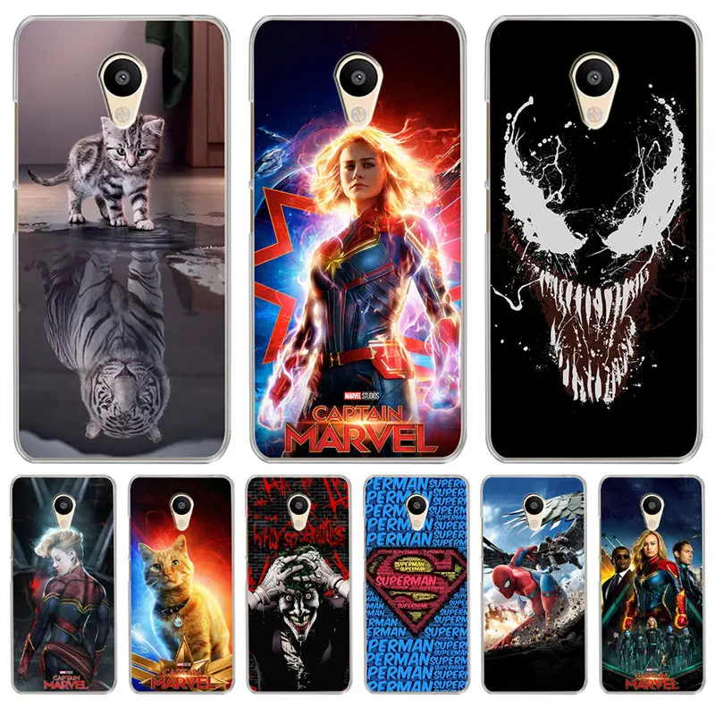 

Luxury For Meizu M3S M5 M5S M5C M6 M3 M5 M6 Note U10 U20 Cover Case Silicone Coque Capinha Etui Captain marvel venom joker cat