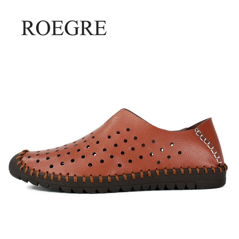 2018 Fond Mocassins Appartements blanc Roegre De En Cuir brown Marque Mou Chaussures Confort Nouvelle Casual New Hommes Bleu D'été qwPOwZt