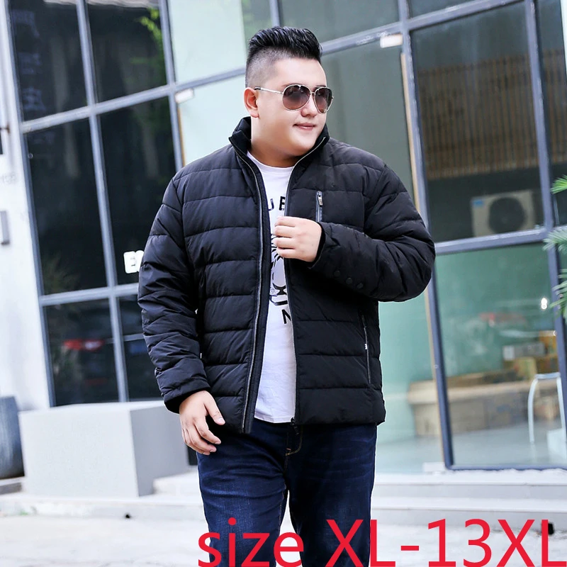 

NEW super large 13xl 185cm winter thick warm stand collar down coat men's outerwear plus size XL-6XL7XL8XL9XL10XL11XL12XL13XL