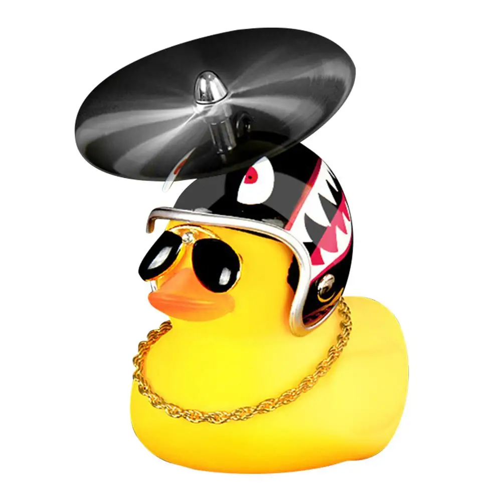 Excellent Bicycle Light Bicycle Duck Bell Motorcycle Little Yellow Duck Wearing Helmet Children With Hard Hat Horn Light 1