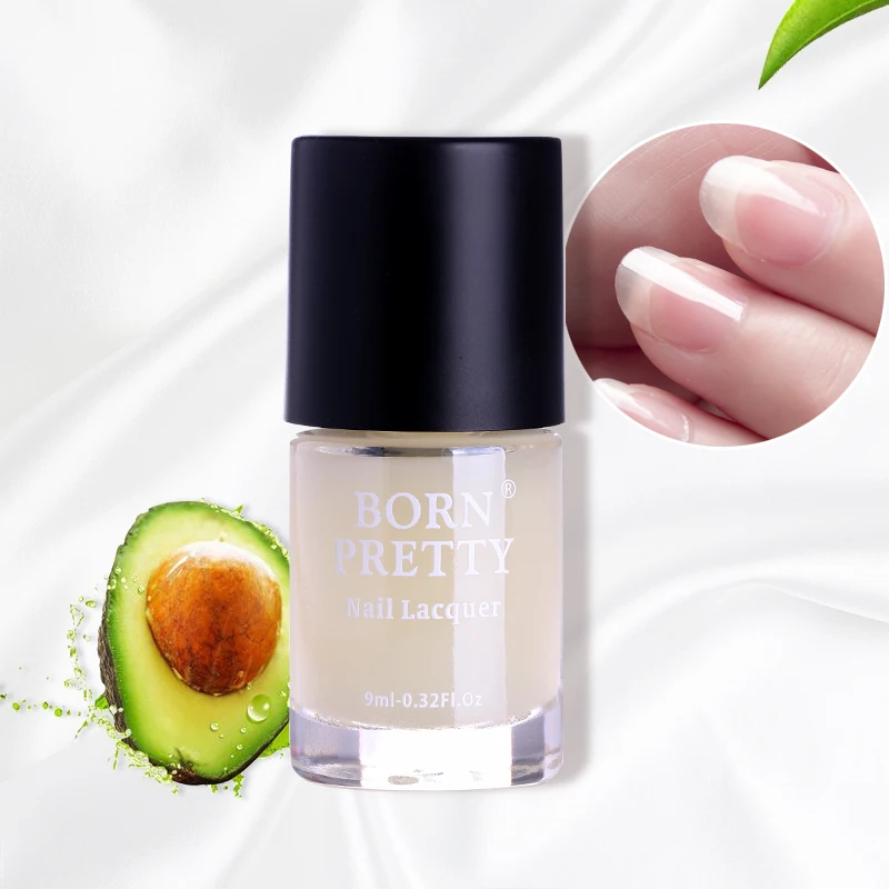BORN PRETTY Replenishing Nail Care Base Coat 9ml Natural Avocado Reinforcement Oil Manicure Nail Cure Polish