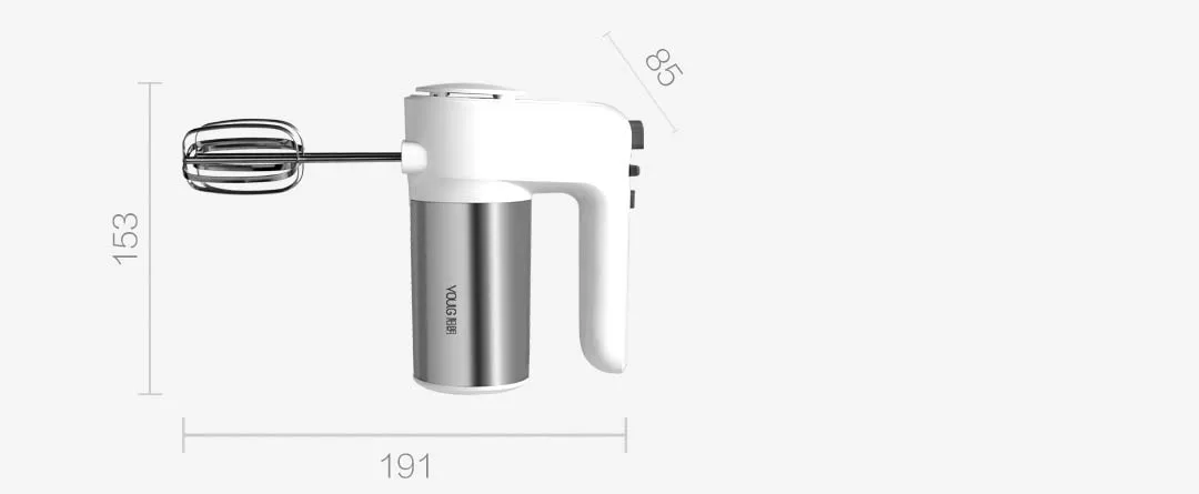 Xiaomi Youpin YOULG взбиватель яиц 6 контроль скорости яичная мука, молоко-напиток Электрический блендер используется на кухне инструменты для приготовления пищи и выпечки