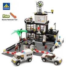 

631Pcs City Police Station SWAT Car Building Blocks Sets Compatible Legoe Figures Creator Bricks Educational Toys For children