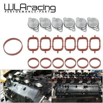 

WLR - 6 x 33mm Diesel Swirl Flap Blanks Replacement Bungs with Intake Manifold Gasket for BMW 320d 330d 520d 525d 530d 730d