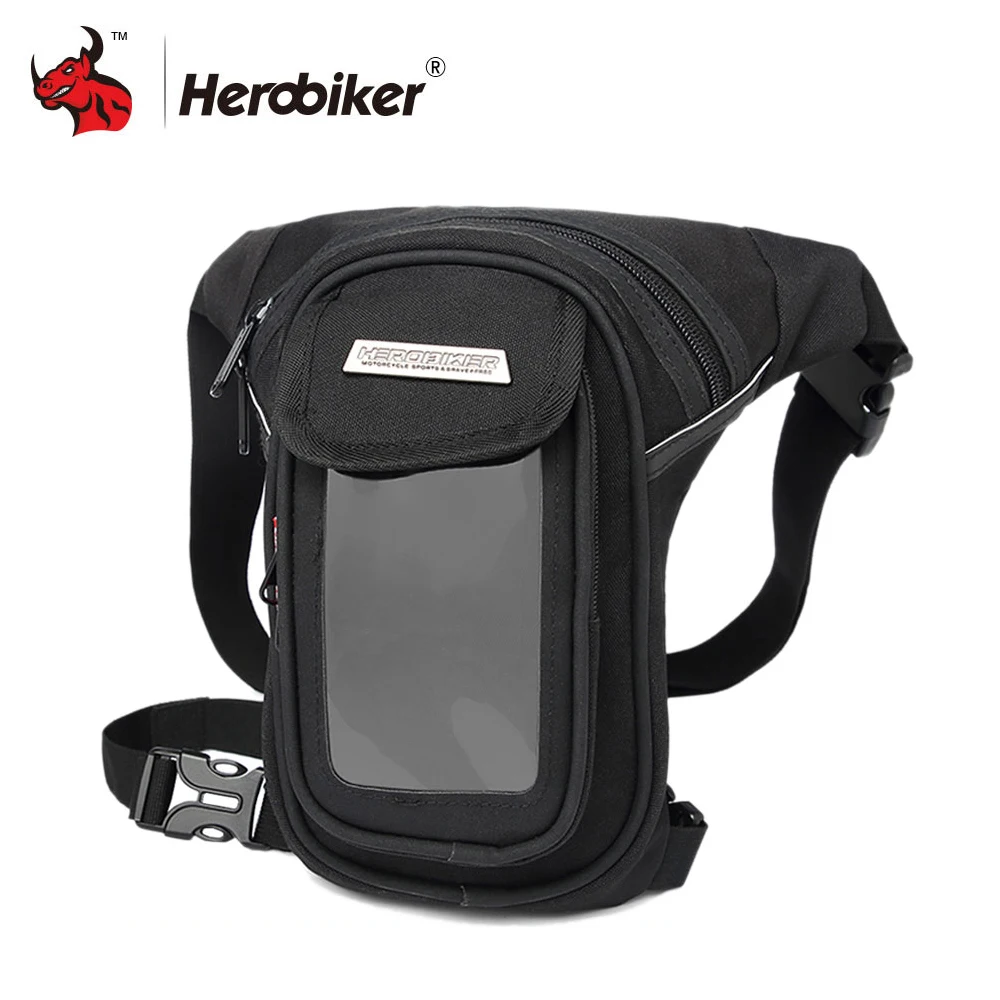 Мотоциклетная сумка HEROBIKER водонепроницаемая на бедро с карманом талию для улицы|