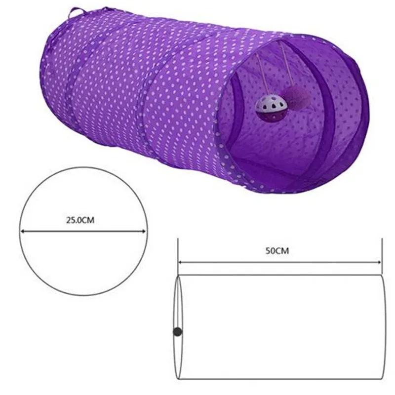 1PCS Pet Cat Tunnel Toy Funny Interactive Cat Toys Passageway Tubes Collapsible Crinkle Folding Play Toy With Two Balls 1PCS Pet Cat Tunnel Toy Funny Interactive Cat Toys Passageway Tubes Collapsible Crinkle Folding Play Toy With Two Balls