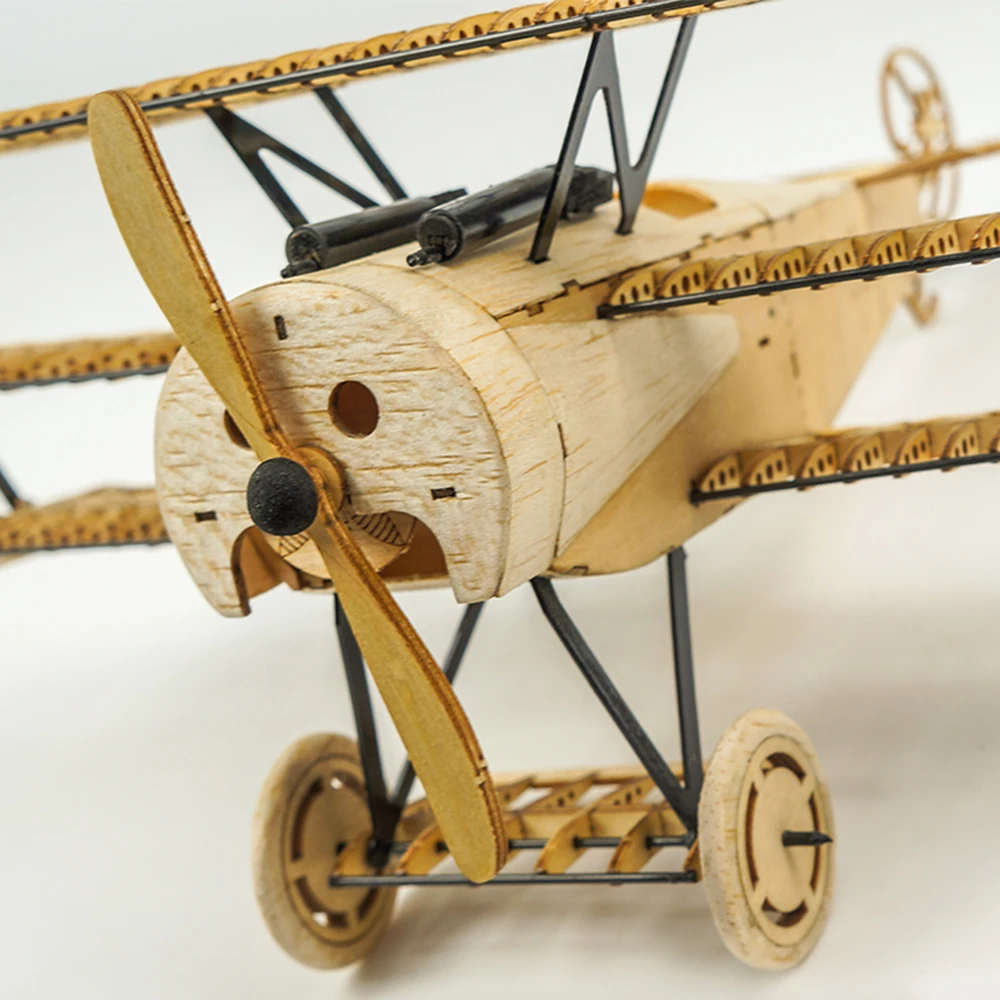Модель самолета Dancing Wings Hobby 1:18 Fokker DRI деревянный статический дисплей Реплика