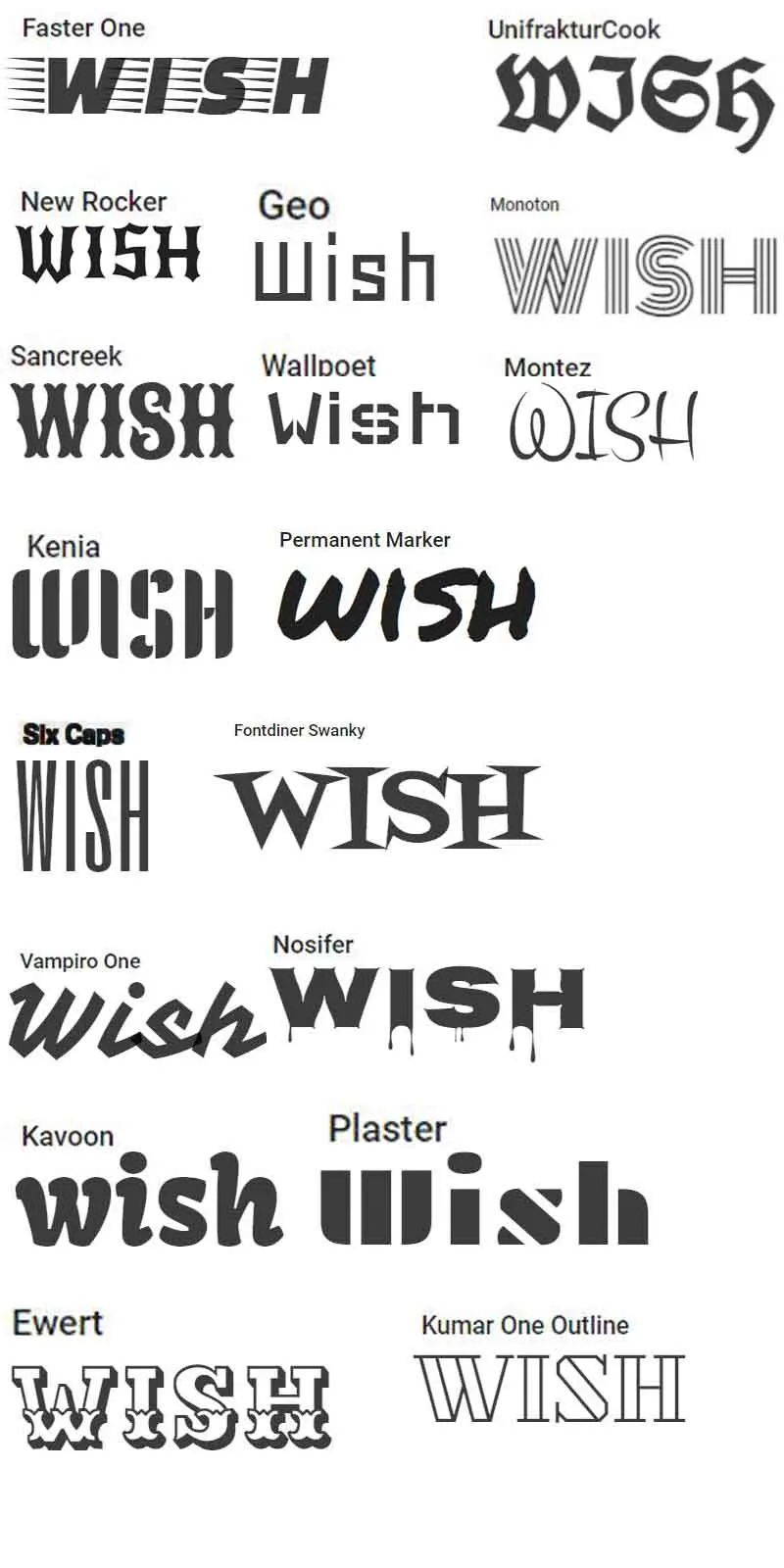 font choose