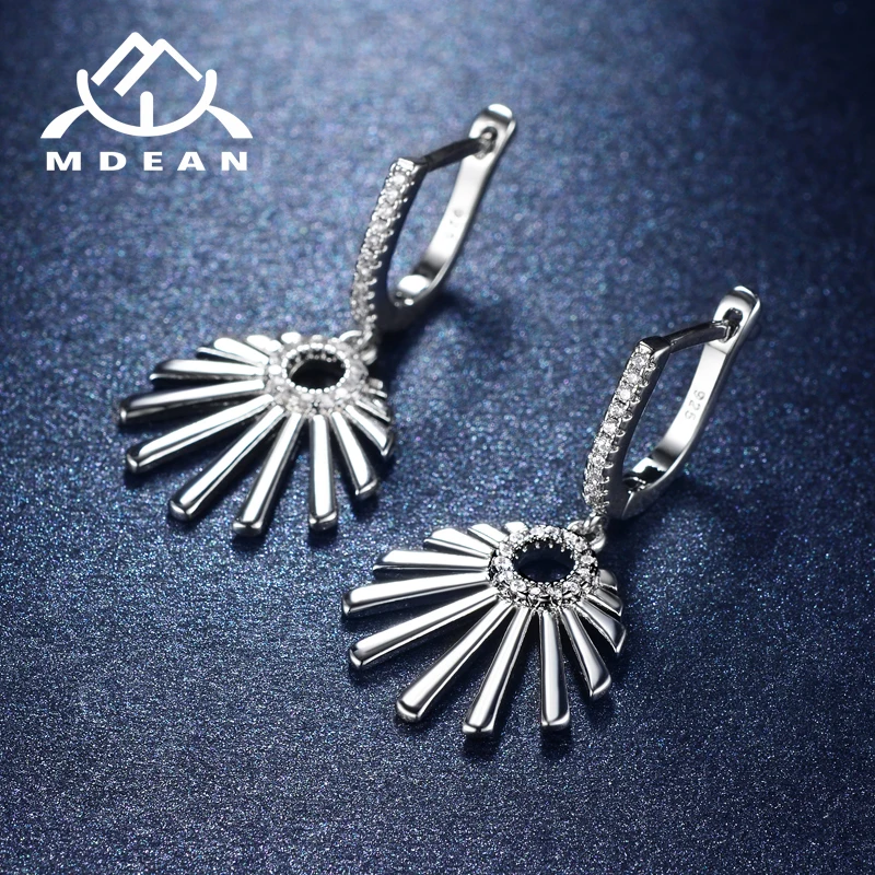 Mdean Новое поступление высокое качество хит продаж серьги Шарм AAA циркон медные