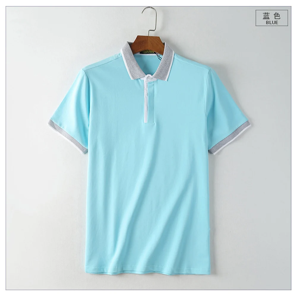 RenFeng New Brand Clothing Polo Homme Solid Camisa Polo Masculina Polo Shirt Smart Casual Men Tee Shirt Tops Cotton Slim Fit  (12)