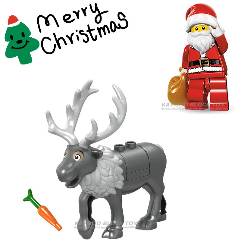 Животные большой полярный медведь Victor Green ELK Elephant FigureSingle новые Legoingly строительные