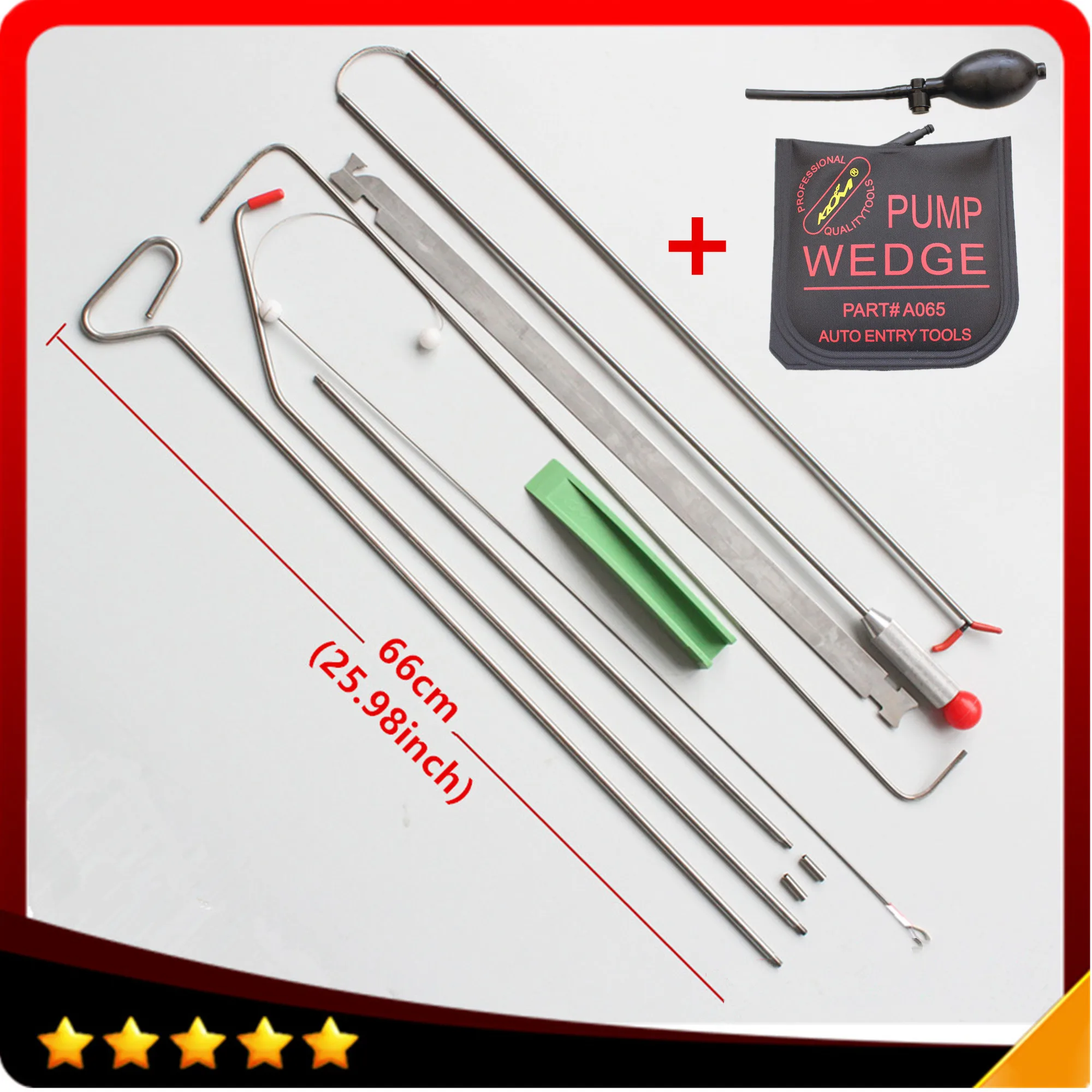 

PDR Hooks Car Radio Panel Crowbar Tool Push Rods PDR Spring Steel Rods Pry Clip Tools Car Repair Tool Kit gift pump wedge Medium