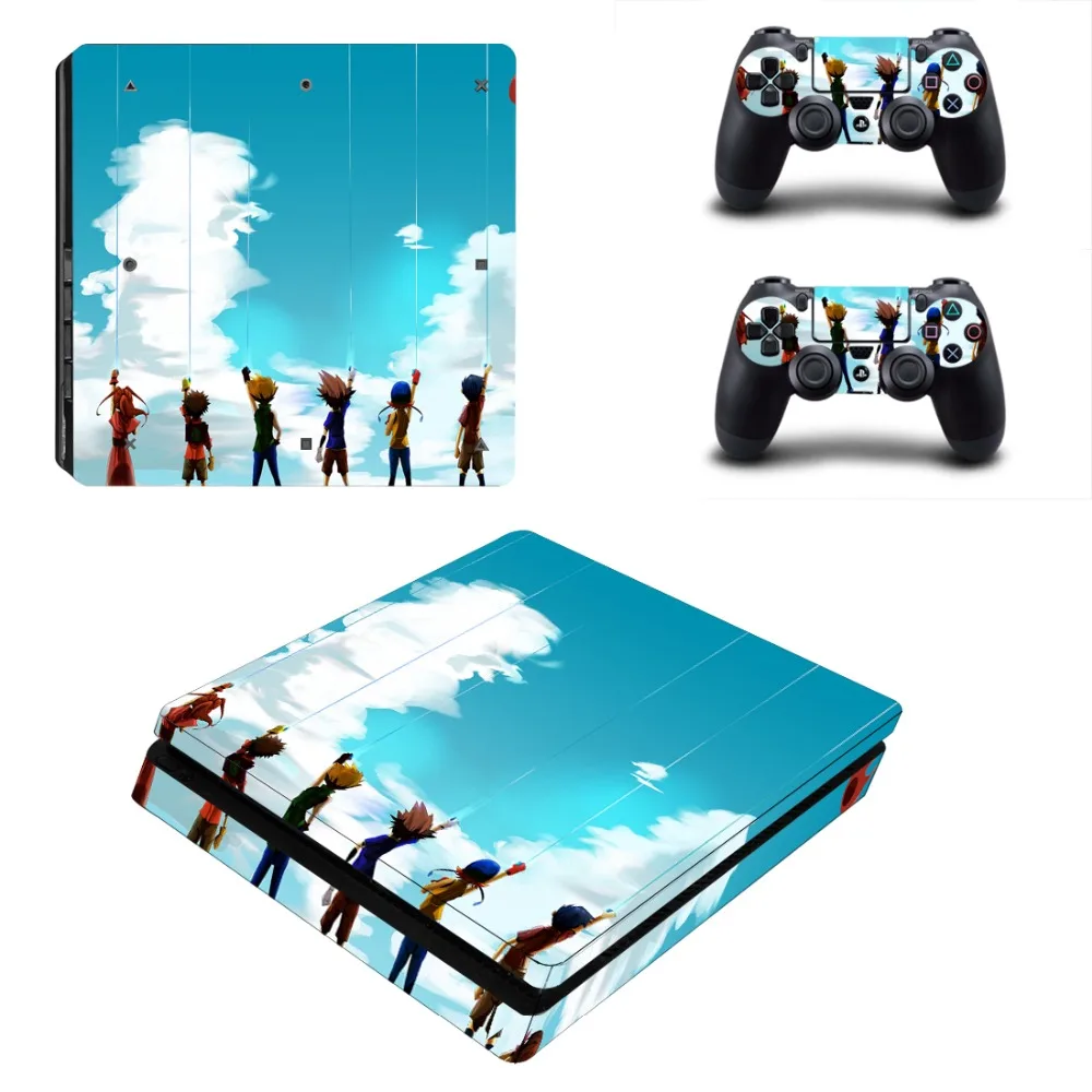 Digimon Adventure Digital Monsters PS4 Slim Skin Наклейка для PlayStation 4 консоль и контроллер наклейка