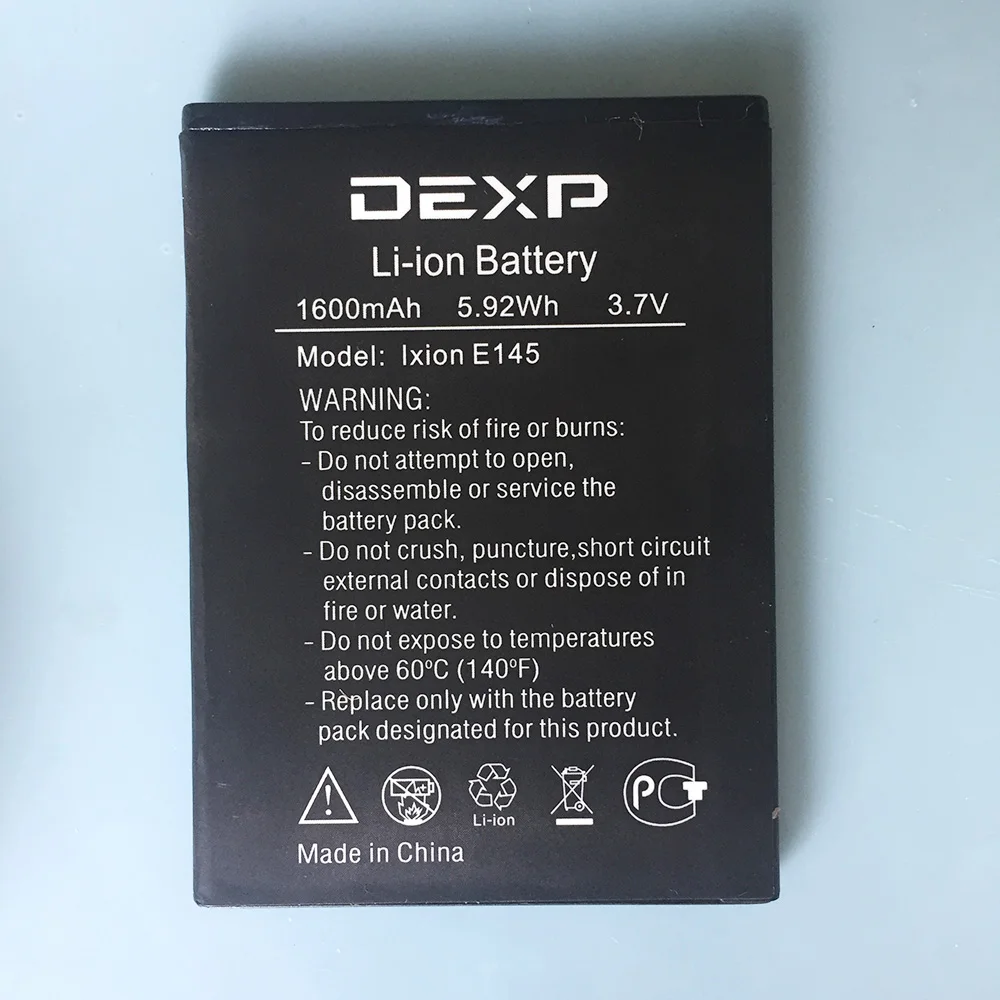 

1600mAh High capacity IXION E145 Battery for DEXP IXION E145 EVO SE Phone battery Shipping + Tracking Code
