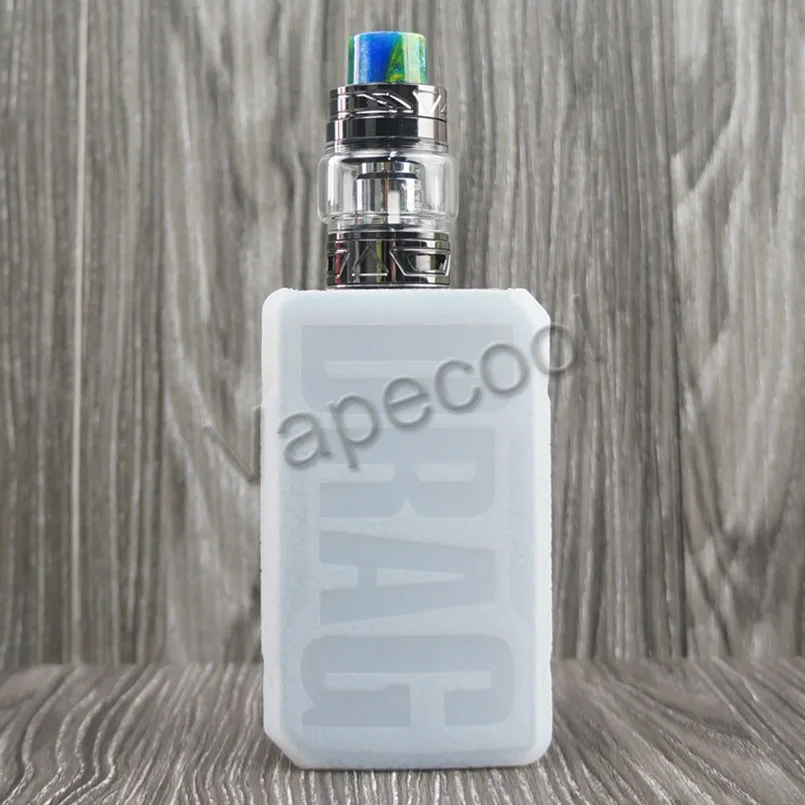 Силиконовый чехол VOOPOO DRAG 2 с текстурой, противоскользящий, подходит для Vape VOOPOO DRAG V2 177W TC BOX MOD - Цвет: clear