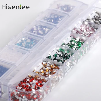 

12-color set of nail art diamonds, about 20,000pcs ss6 2mm Acrylic DIY Nail Art Flash Ornaments