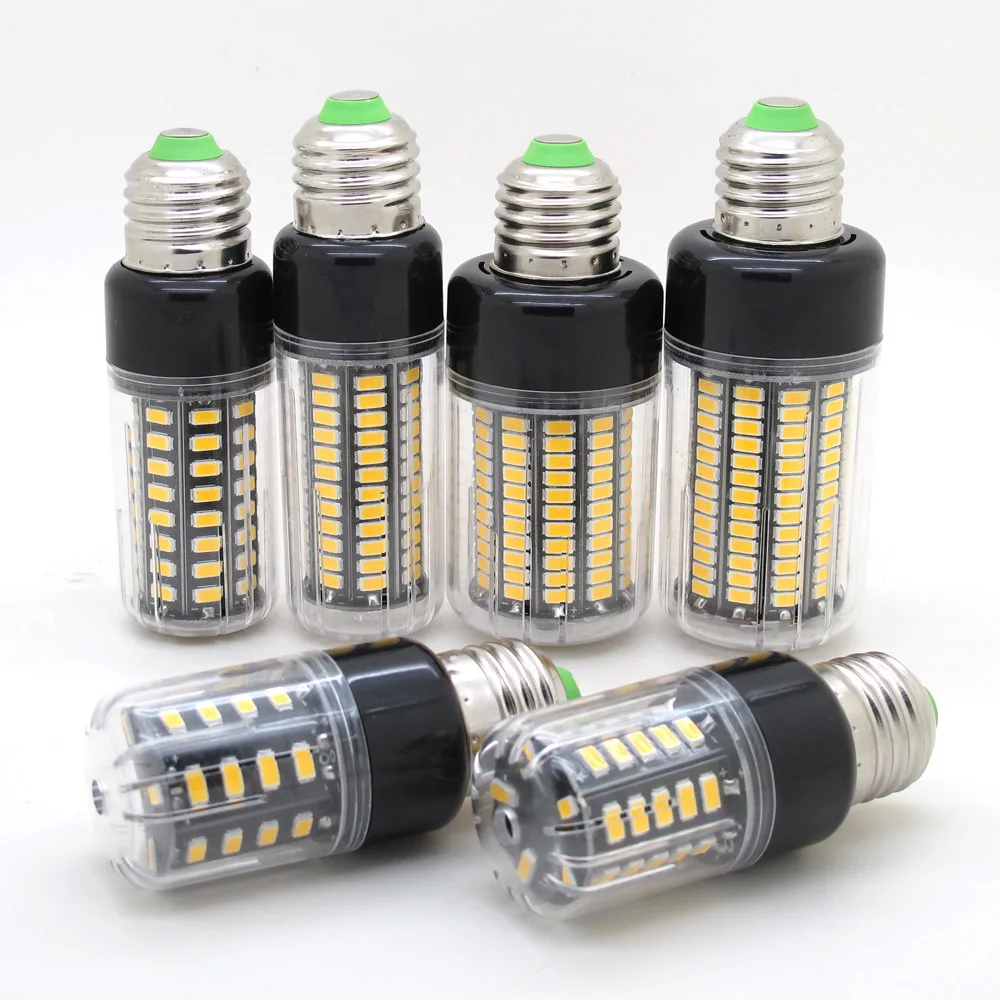 

Bombillas SMD 5736 3W 5W 7W 8W 12W 15W Lamparas 85V-265V LED Corn Bulb No Strobe E27 E14 LEDs lamp light + Smart Power IC