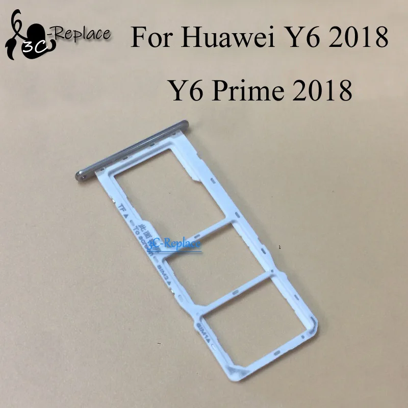 5 7 дюймов для Huawei Y6 2018/для Prime 2018 лоток Sim-карты держатель слота Micro SD части адаптер |