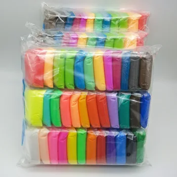 

Fluffy Sliming 24 36 Colors/set Air Drying Light Plasticine Modelling Clay Super Light DIY Soft Creative Educational Toys Lizun