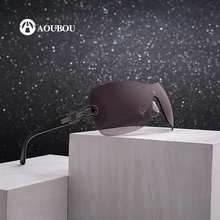 AOUBOU без оправы солнцезащитные очки для женщин, Брендовый дизайн очки цепь из нержавеющей стали, очки для прогулок, бега, для гольфа других развлечений, очки 6112
