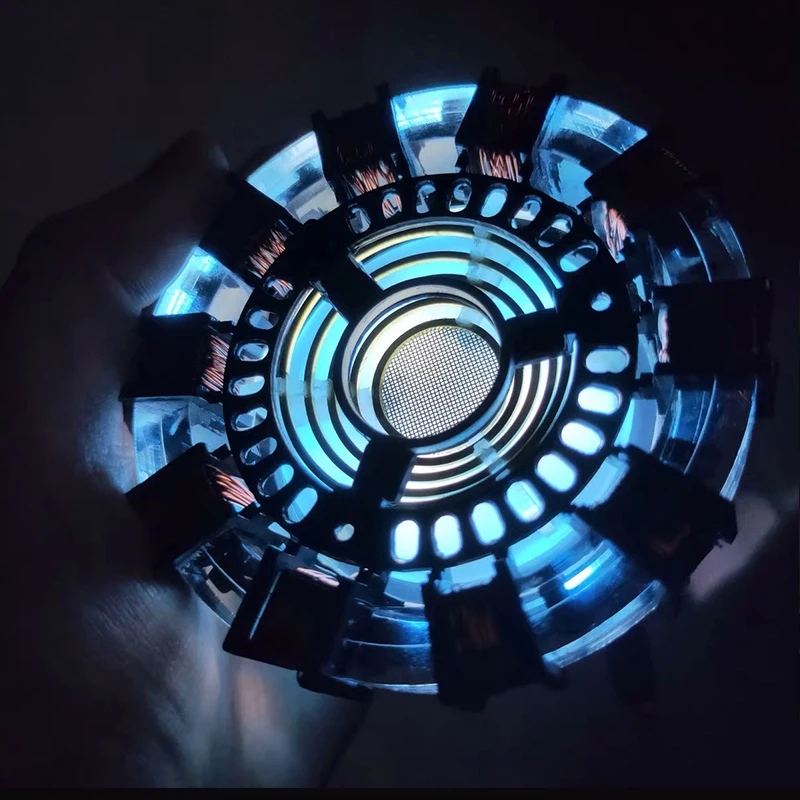

LED Lighting Endgame DIY cool 1:1 scale Iron Man Arc Reactor A generation of glowing iron man heart model Action Figure Miniatur