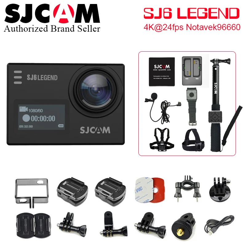  SJCAM SJ6 Action camera 4K 24fps Ultra HD Notavek 96660 WiFi 2.0