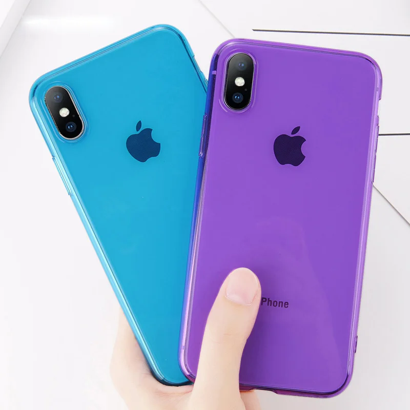 

Clear TPU Silicone Case For iPhone X 8 Plus Ultra Thin Transparent Back Cover for iPhone 7 6 6S Plus Soft Phone Cases